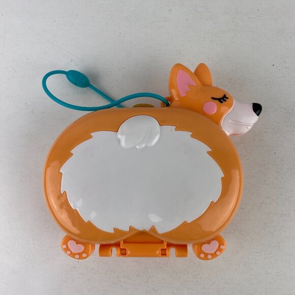 Polly Pocket Cute Corgi Puppy Dog Compact Open Close Kids Toy Pretend Play - Picture 2 of 16